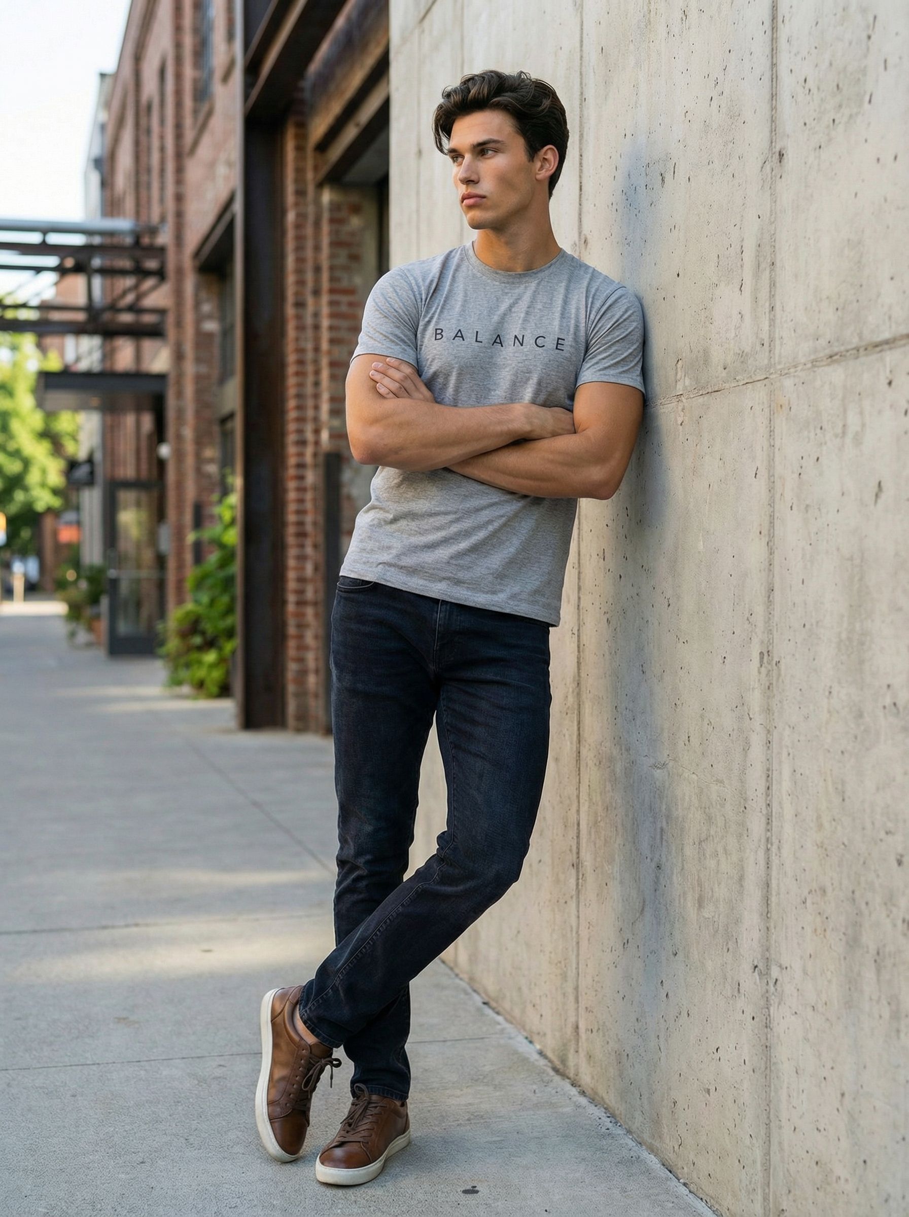 Футболка мужская базовая LIME, print BALANCE