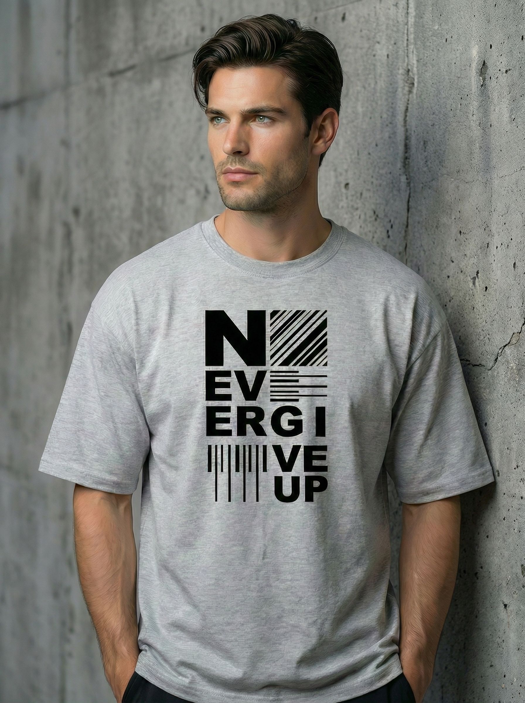 Футболка мужская оверсайз MOOD, print NG_UP