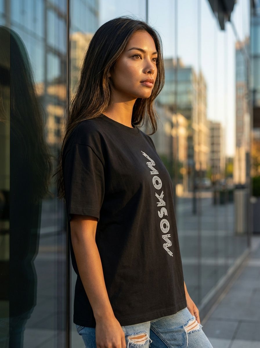 Футболка женская оверсайз MOOD, print Moskow