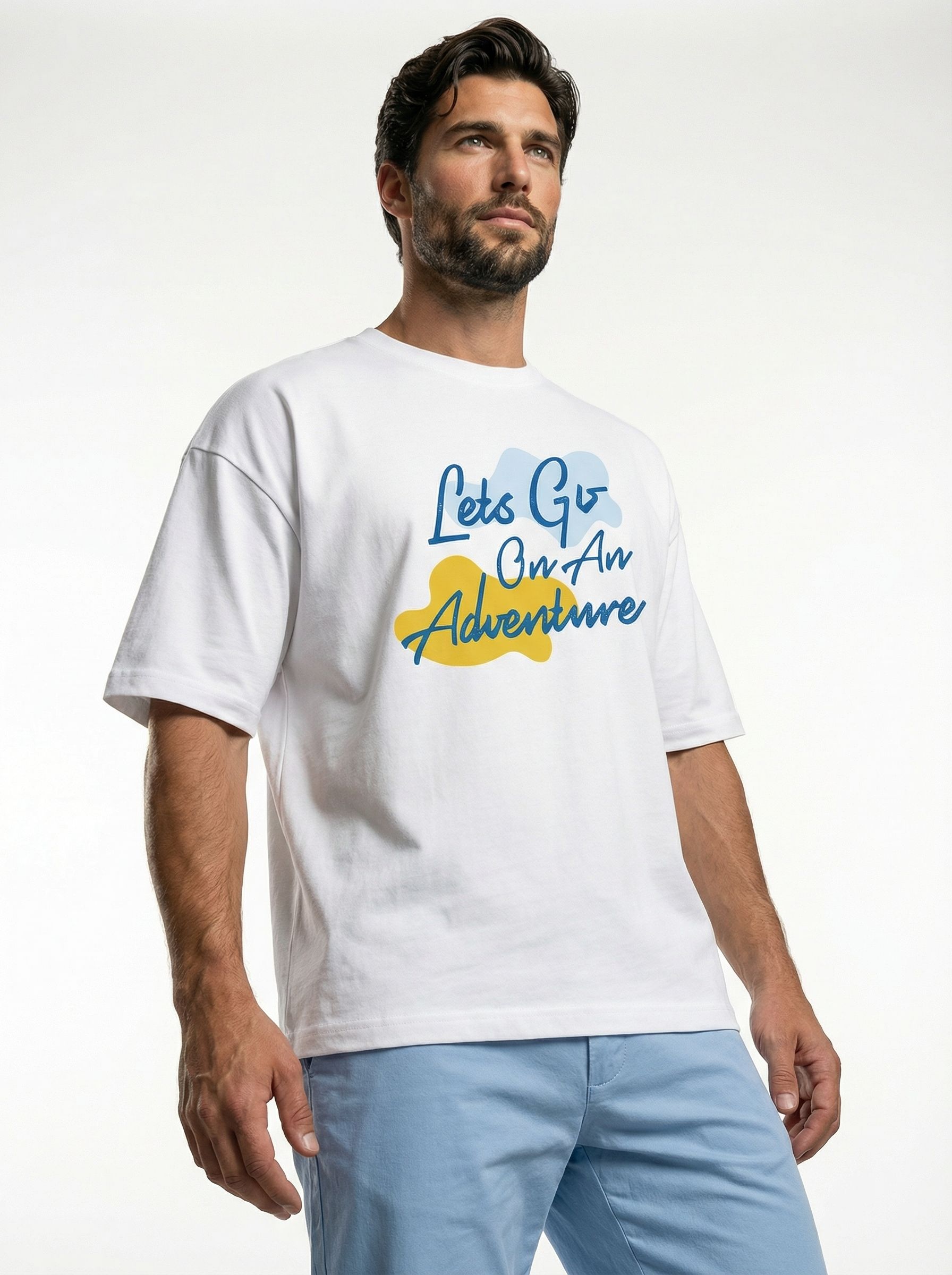 Футболка мужская базовая LIME, print LGOAA, р. 46-S