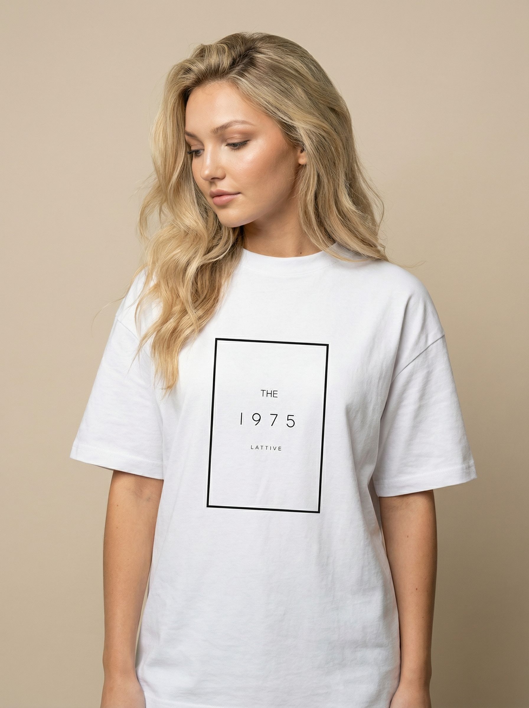 Футболка женская оверсайз MOOD, print 1975