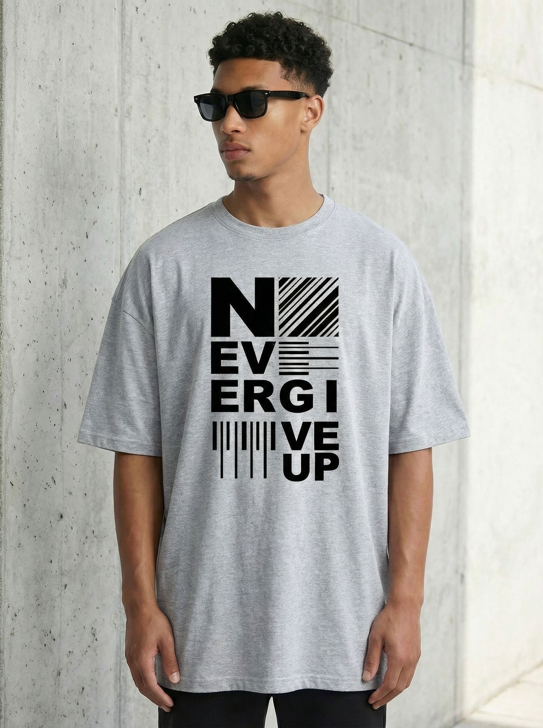 Футболка мужская оверсайз MOOD, print NG_UP