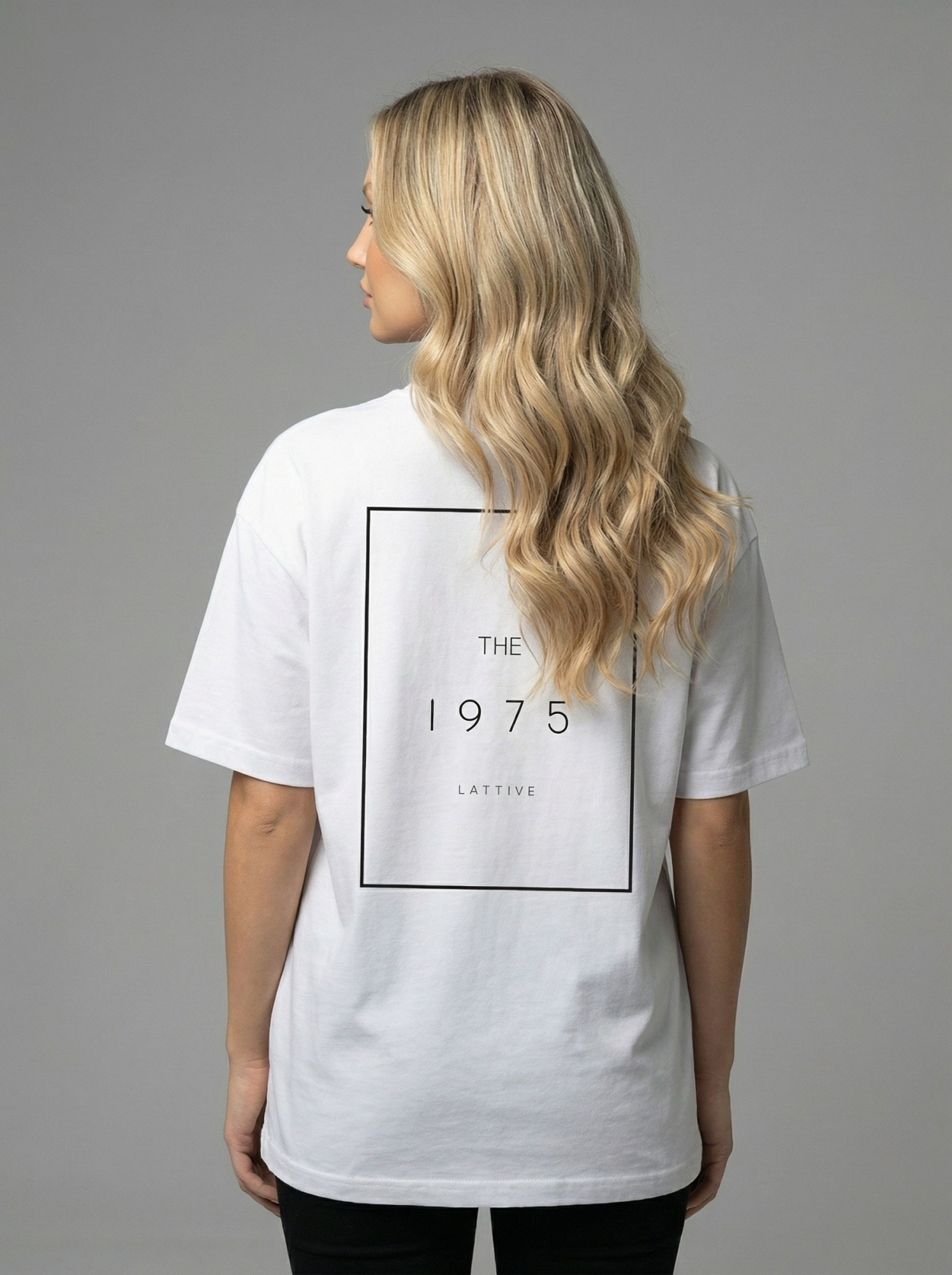 Футболка женская оверсайз MOOD, print 1975