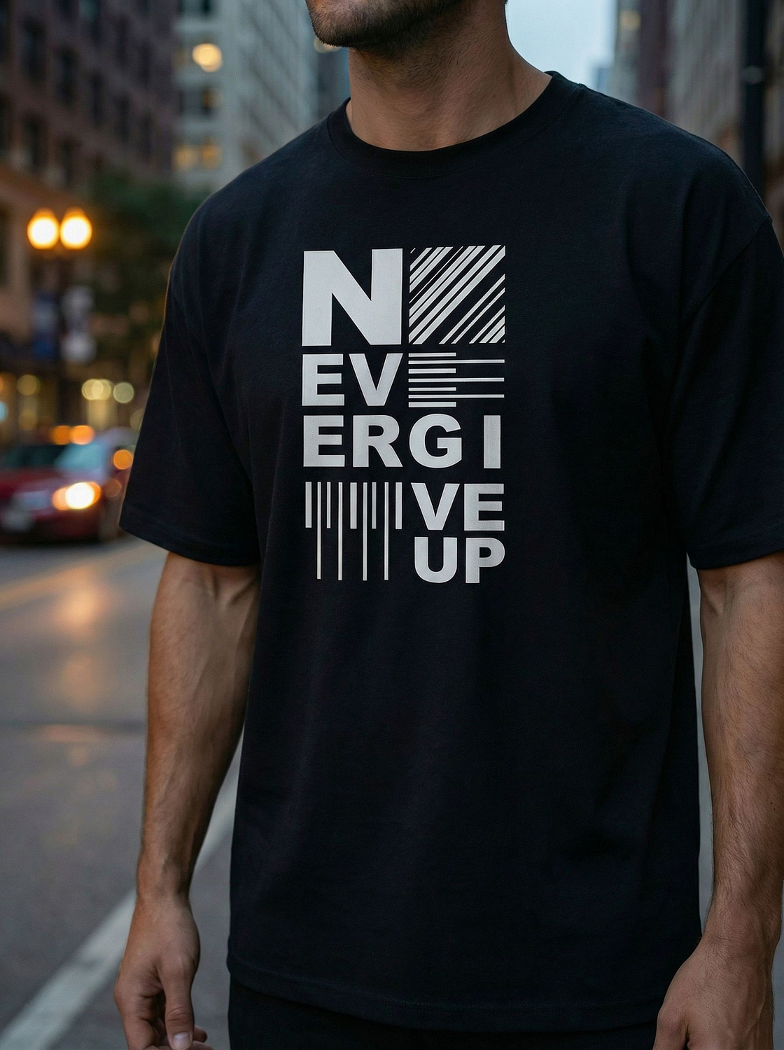 Футболка мужская базовая LIME, print NG_UP