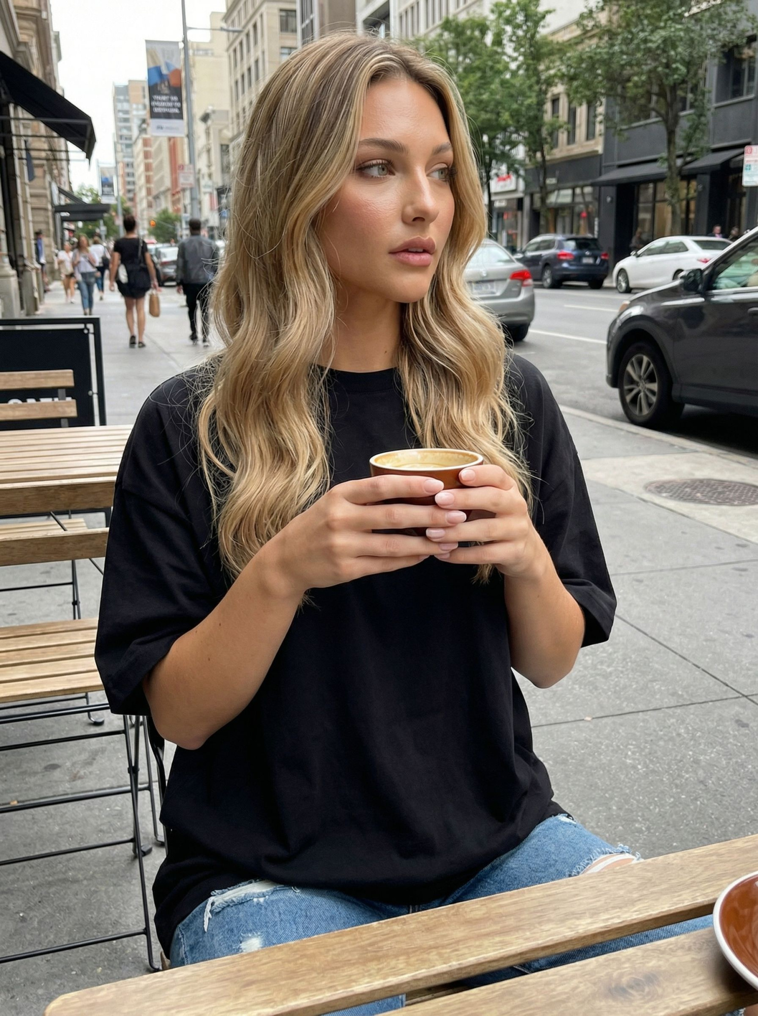 Футболка женская оверсайз MOOD