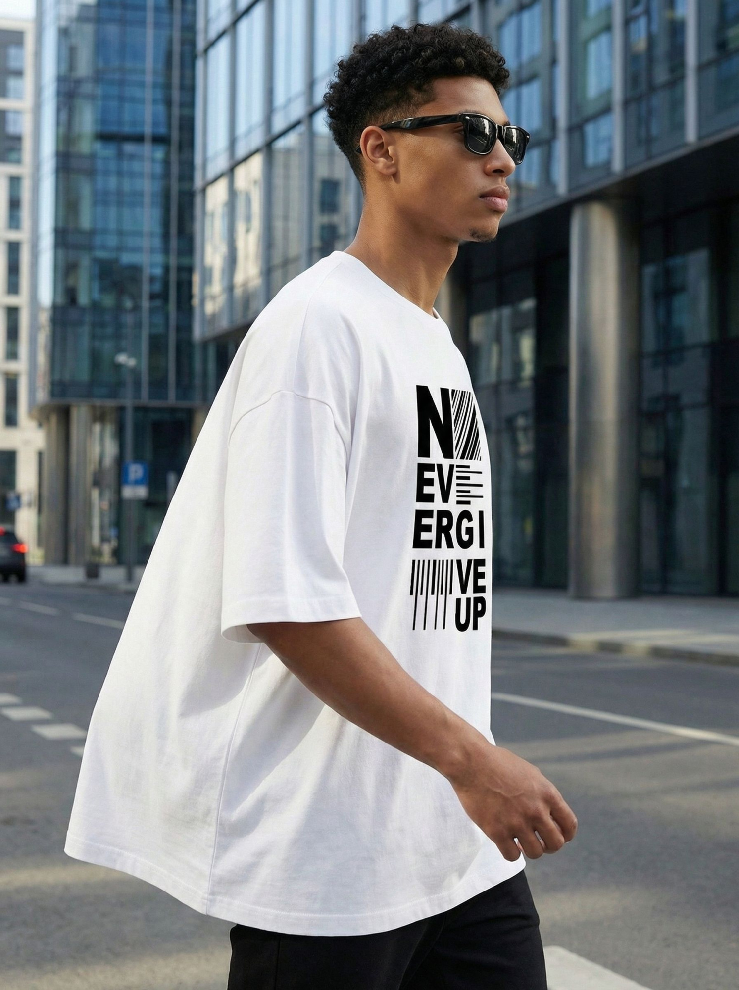 Футболка мужская оверсайз MOOD, print NG_UP