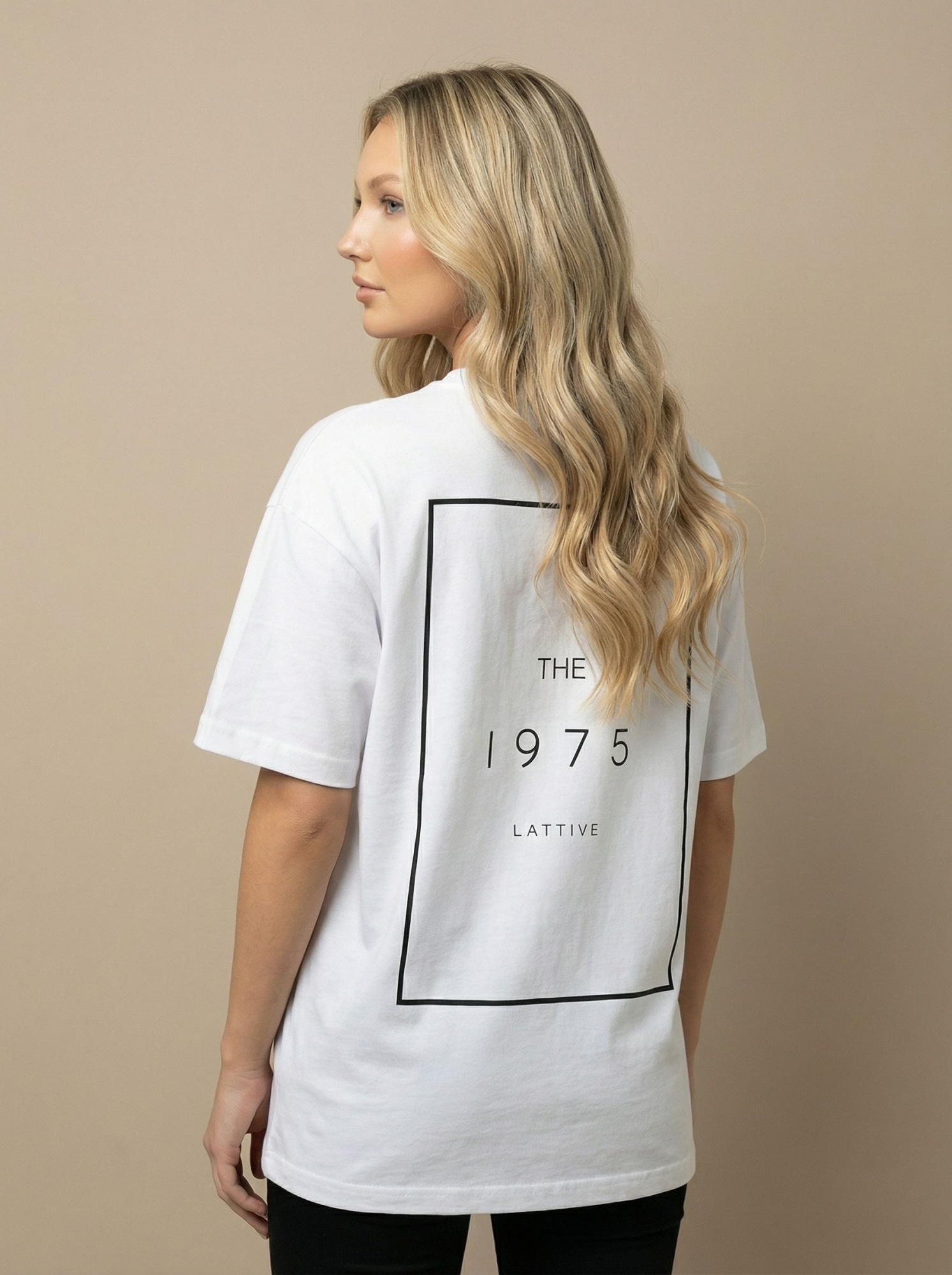 Футболка женская оверсайз MOOD, print 1975